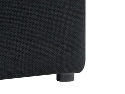 Ottomano contenitore OREM Tessuto 100 cm 40 cm Nero