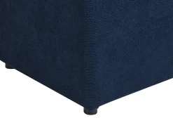 Ottomano contenitore OREM Tessuto Blu marino