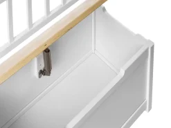 Panca contenitore BERRIMA Legno di pino Marrone chiaro/Bianco