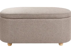Panca contenitore imbottita HAYWARD Tessuto 98 cm 44 cm Beige
