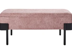 Panca contenitore imbottita WARREN Ciniglia Rosa