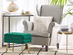 Panca contenitore imbottita ODESSA Velluto Verde scuro