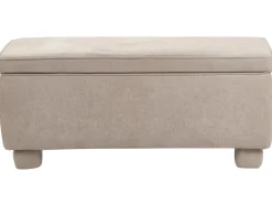 Panca contenitore imbottita ITHACA Tessuto Beige