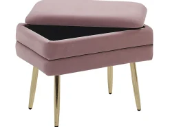 Panca contenitore imbottita ODESSA Velluto Rosa