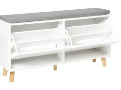 Panca contenitore per scarpe MINERAL Bianco