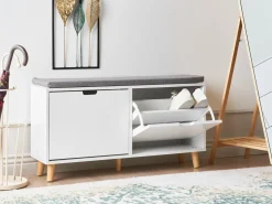 Panca contenitore per scarpe MINERAL Bianco