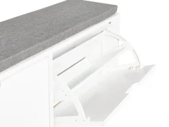 Panca contenitore per scarpe MINERAL Bianco