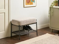 Panca porta scarpe TRUCKEE Tessuto Beige