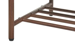 Panca porta scarpe VAIL Tessuto Tortora con contenitore
