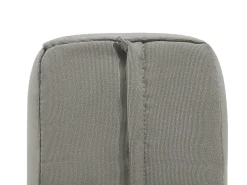 Panca da giardino con cuscino SALERNO 142 cm Metallo Grigio scuro