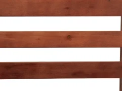 Panca da giardino con cuscino PORTICI 210 cm Legno d'eucalipto Marrone scuro/Tortora
