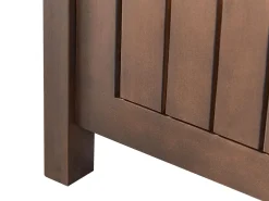 Panca da giardino con cuscino SOVANA 120 cm con contenitore Legno d'acacia Grigio chiaro