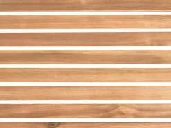 Panca da giardino con cuscino GIAVENO 135 cm Legno d'acacia Bianco sporco