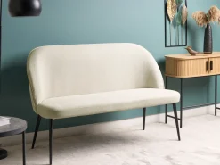 Panca da pranzo 2 posti OSBY Tessuto Beige chiaro
