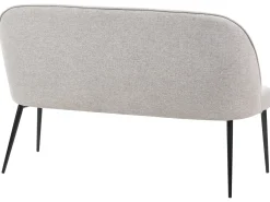 Panca da pranzo 2 posti OSBY Tessuto Grigio chiaro