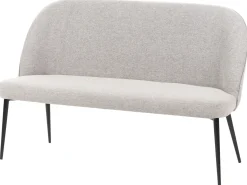 Panca da pranzo 2 posti OSBY Tessuto Grigio chiaro