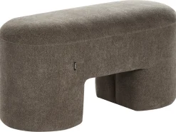 Panchina DECORAH Bouclé Marrone