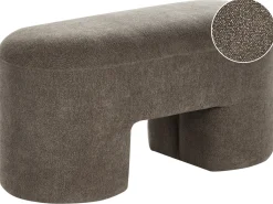 Panchina DECORAH Bouclé Marrone