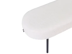 Panchina WOLFEBORO Bouclé Bianco sporco