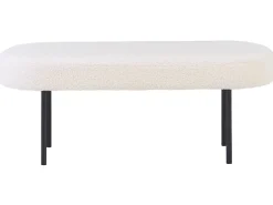 Panchina WOLFEBORO Bouclé Bianco sporco