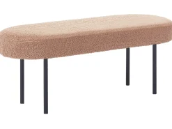 Panchina WOLFEBORO Bouclé Marrone chiaro
