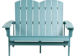 Panchina da giardino ADIRONDACK 125 cm Azzurro
