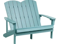 Panchina da giardino ADIRONDACK 125 cm Azzurro
