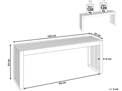 Panchina da giardino BELLANO 105 cm Legno d'acacia Marrone