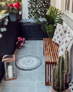 Panchina da giardino BELLANO 105 cm Legno d'acacia Marrone