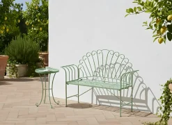 Panchina da giardino CAVINIA 125 cm Metallo Verde