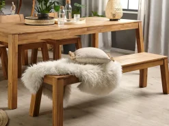 Panchina da giardino LIVORNO 169 cm Legno d'acacia Marrone