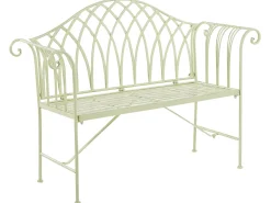 Panchina da giardino MILAZZO 130 cm Metallo Verde chiaro