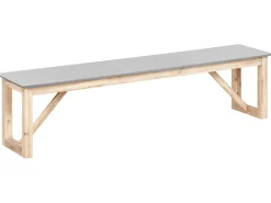 Panchina da giardino NOTTERI 180 cm Cemento Grigio