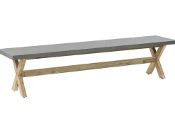 Panchina da giardino OLBIA 200 cm Cemento Grigio