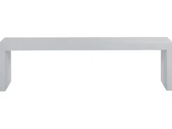 Panchina da giardino TARANTO 150 cm Cemento Bianco