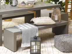 Panchina da giardino TARANTO 150 cm Cemento Grigio