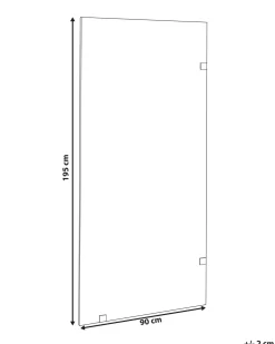 Parete doccia MAHUIDA 90 x 195 cm Trasparente