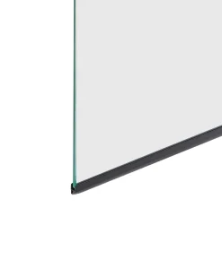 Parete doccia per vasca LAPAN 140 x 80 cm Nero