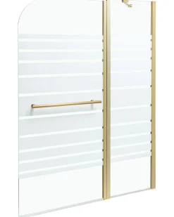 Parete doccia per vasca TUAPI 140 x 120 cm Oro