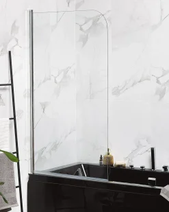 Parete doccia per vasca LAPAN II 140 x 70 cm Argento