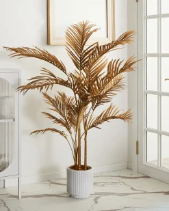 Pianta artificiale ARECA PALM 160 cm Oro