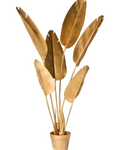 Pianta artificiale BANANA TREE 123 cm Oro