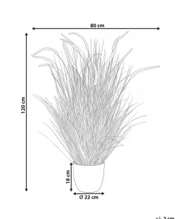 Pianta artificiale BRISTLEGRASS 120 cm Arancione