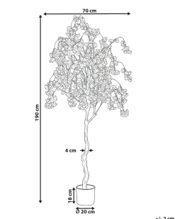 Pianta artificiale CHERRY TREE 190 cm Rosa