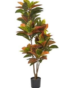 Pianta artificiale CODIAEUM 140 cm Verde