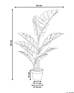 Pianta artificiale MONSTERA PLANT 94 cm Verde
