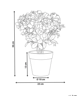 Pianta artificiale NOVELLA 36 cm Rosa