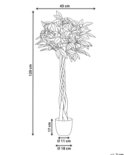 Pianta artificiale PACHIRA TREE 120 cm Verde