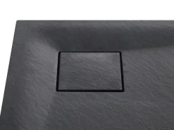 Piatto doccia PARON 80 x 80 x 3 cm Nero