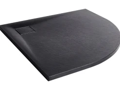 Piatto doccia PARON 80 x 80 x 3 cm Nero